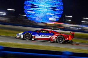 No. 66 Ford GT led much of the early hours