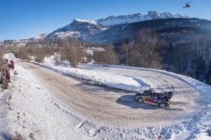 Sébastien Ogier en route to Monte Carlo Rally victory