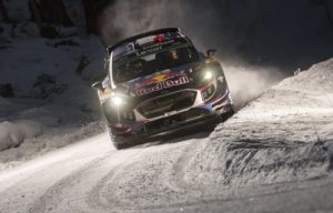 Ogier slides his way to third in Sweden cRed Bull